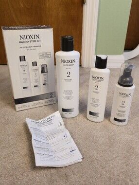 NIOXIN System 2 Thinning Cleanser Scalp Therapy and Treatment Kit